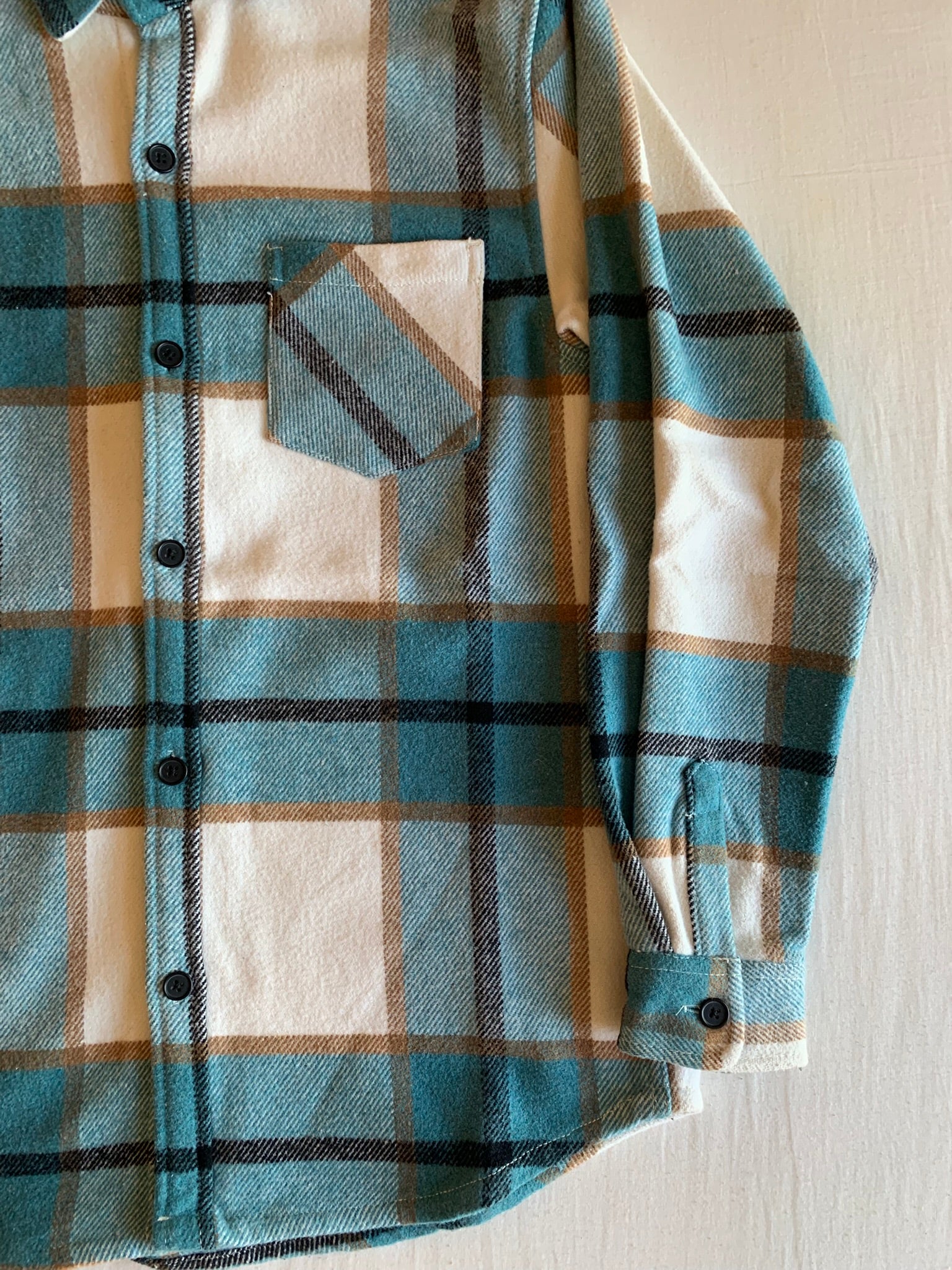 Sobrecamisa Pull&Bear Franela Cuadros Azul