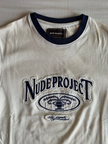 Camiseta Ringer Nude Project Crudo y Marino