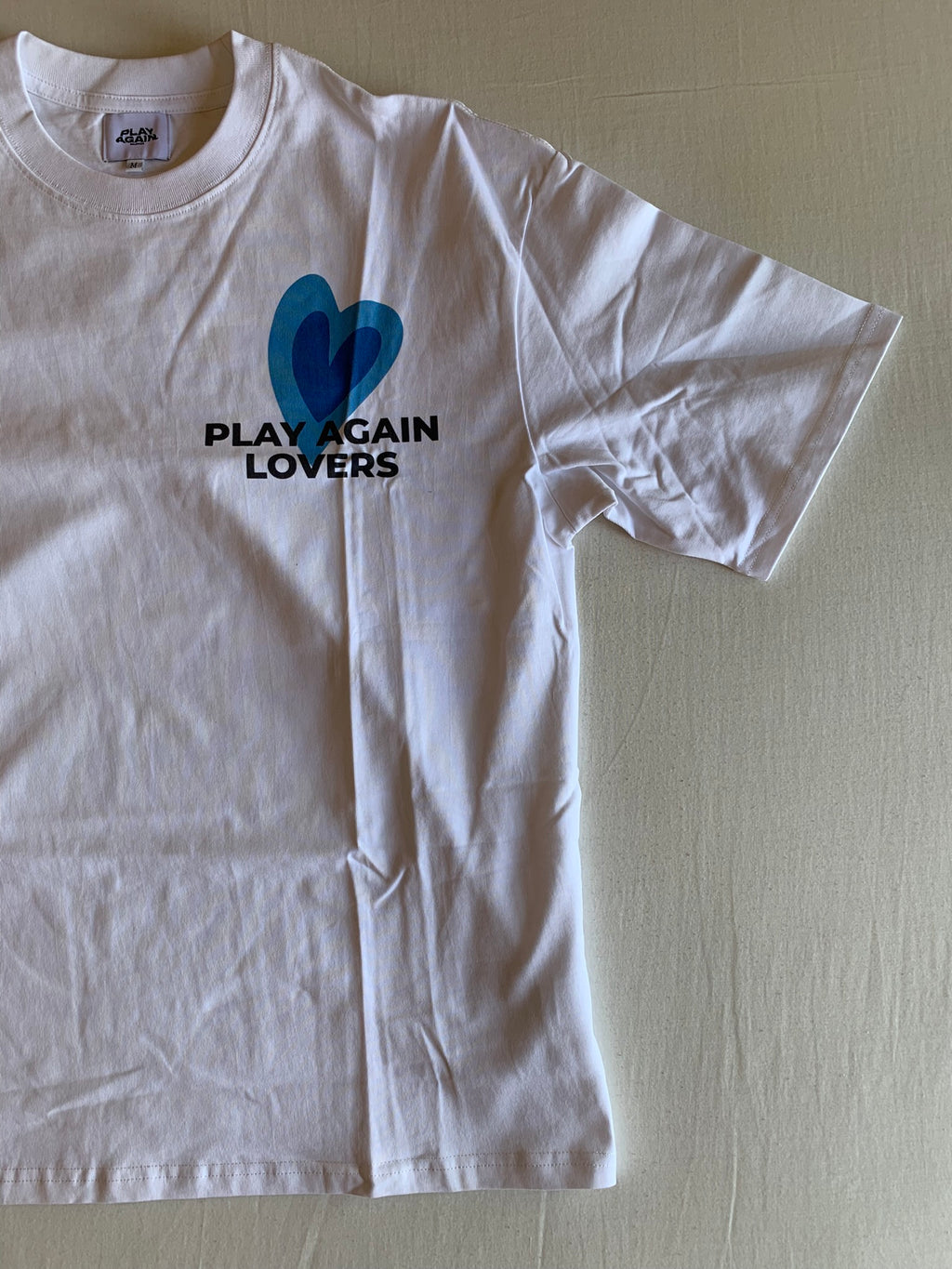 Camiseta Play Again Blanca Estampada