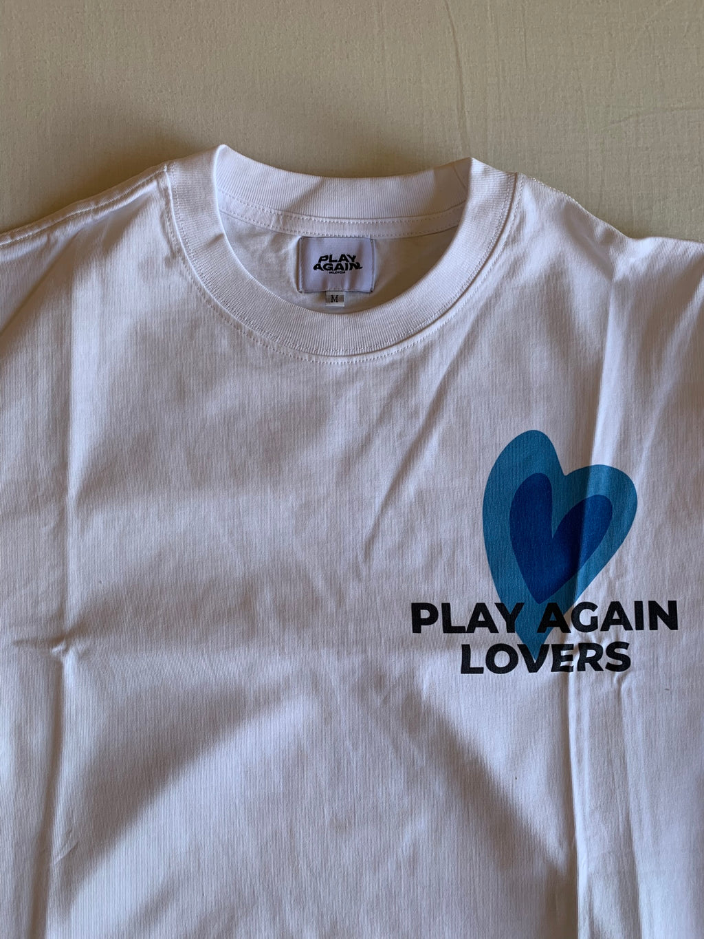 Camiseta Play Again Blanca Estampada