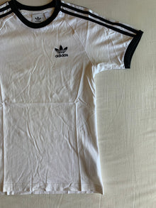 Camiseta Adidas 3 Bandas Trefoil Blanca