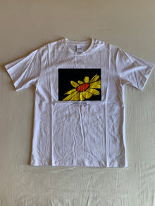 Camiseta Zara Blanca Estampado Girasol