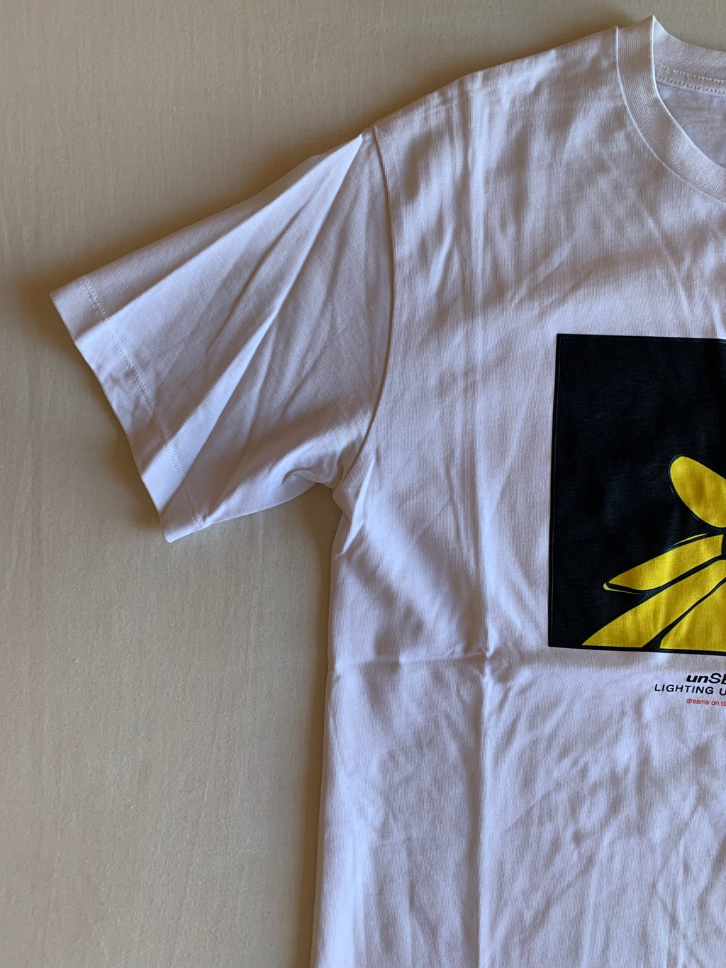 Camiseta Zara Blanca Estampado Girasol