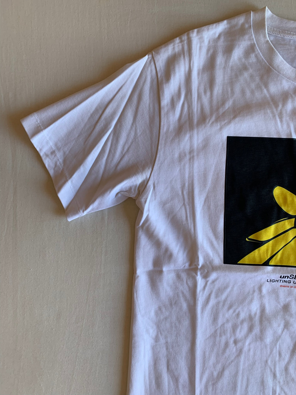 Camiseta Zara Blanca Estampado Girasol
