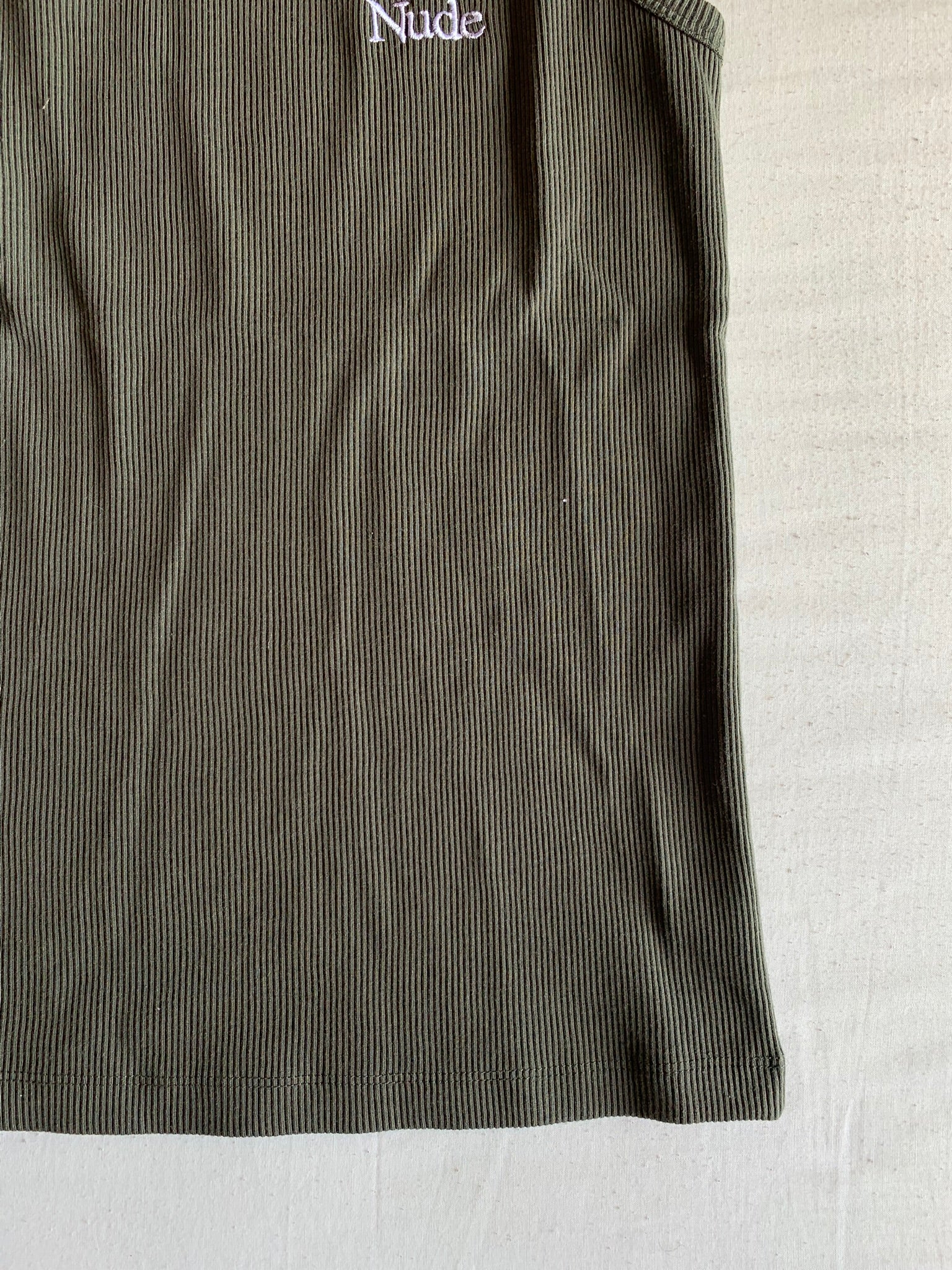 Tank Top Nude Project Canalé Verde Militar
