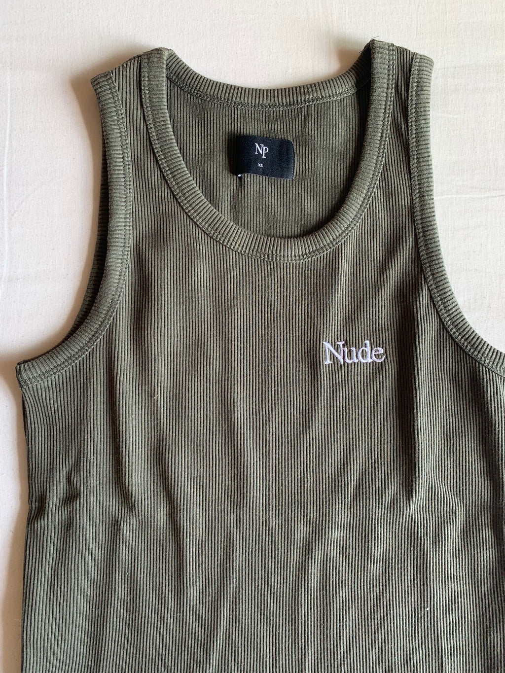 Tank Top Nude Project Canalé Verde Militar