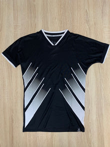 Camiseta Fútbol Adidas Negra Cuello Pico