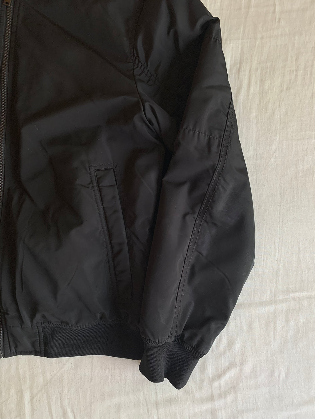 Bomber Zara Nylon Negra