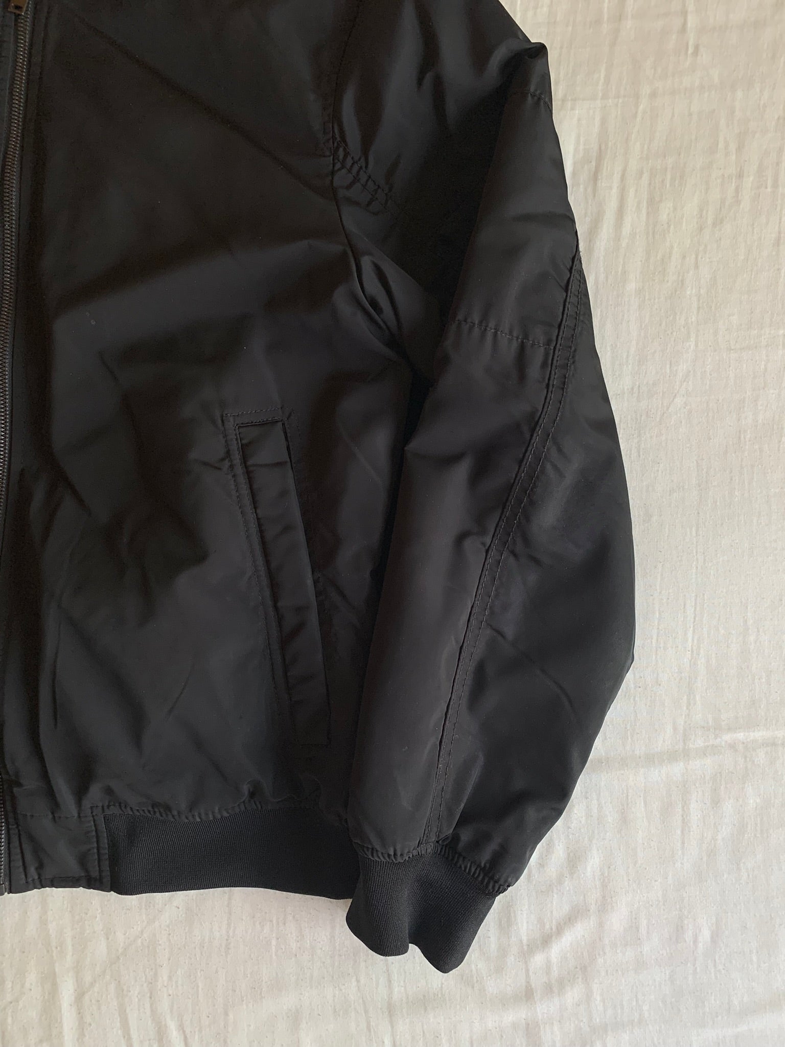Bomber Zara Nylon Negra