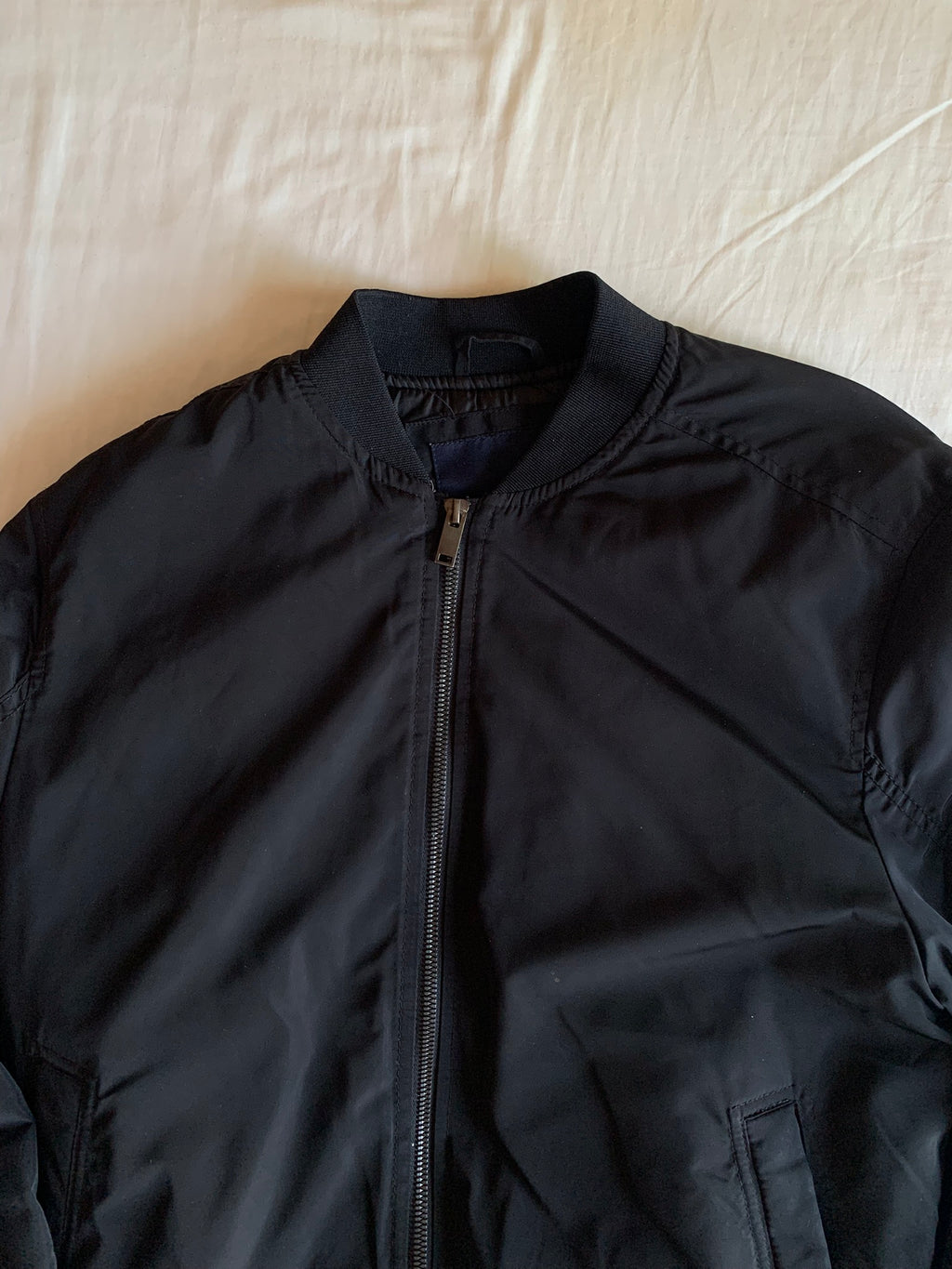 Bomber Zara Nylon Negra