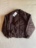 Bomber Zara Nylon Marrón