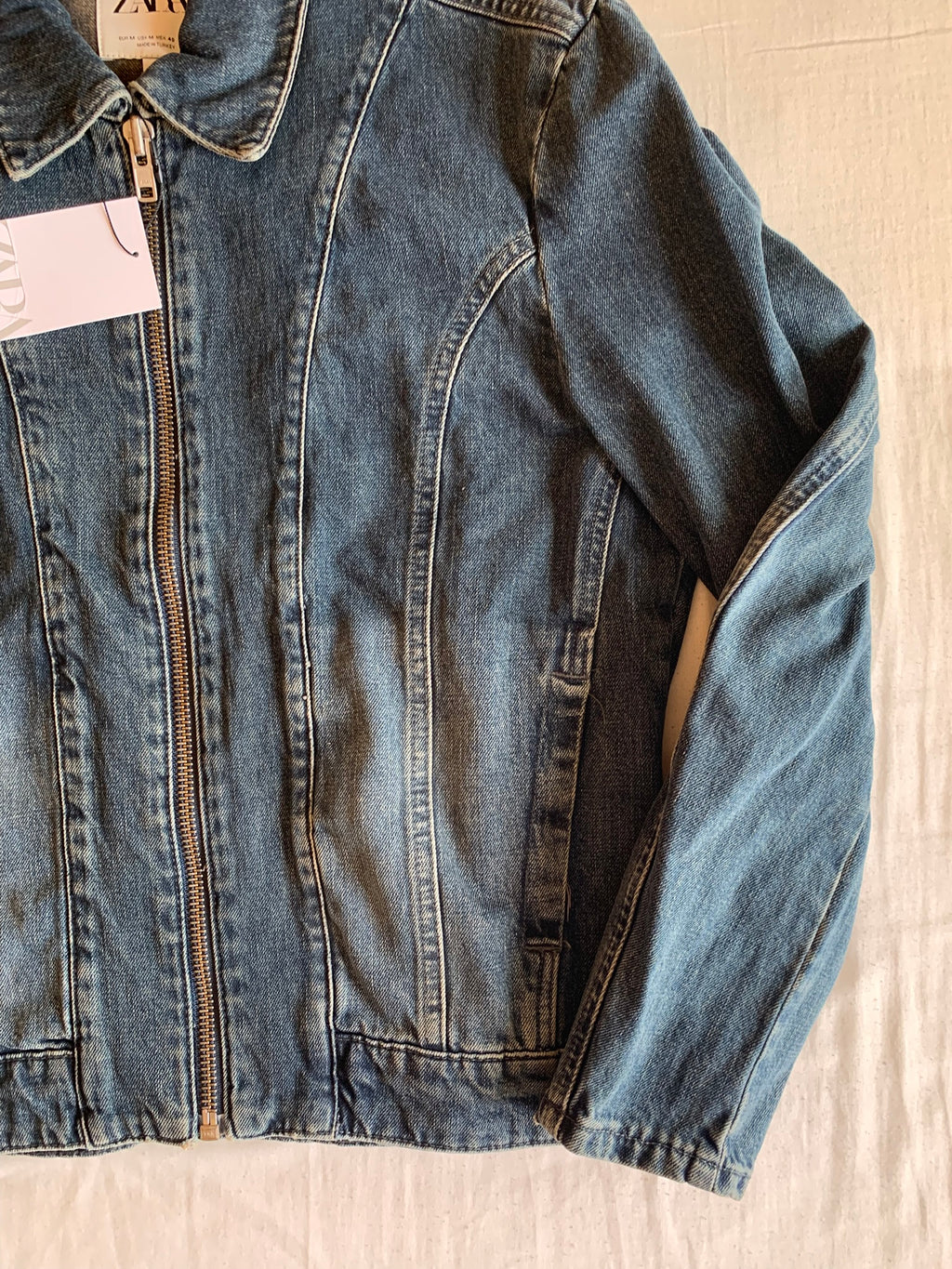 Cazadora Vaquera Zara con Cremallera