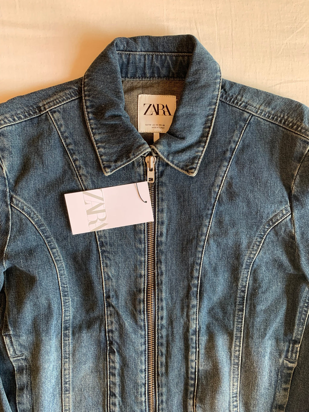Cazadora Vaquera Zara con Cremallera