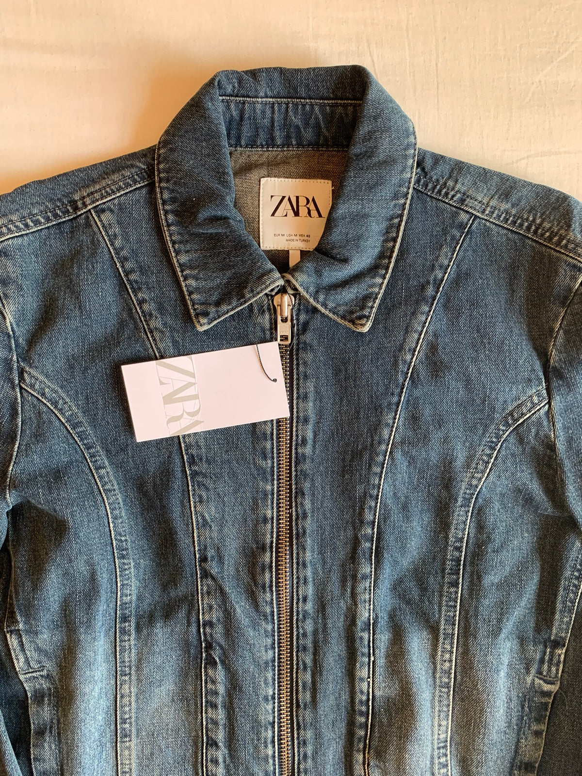 Cazadora Vaquera Zara con Cremallera