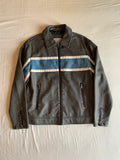 Chaqueta Bershka Polipiel Racing Gris