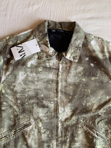 Chaqueta Zara Estampado Camuflaje Verde