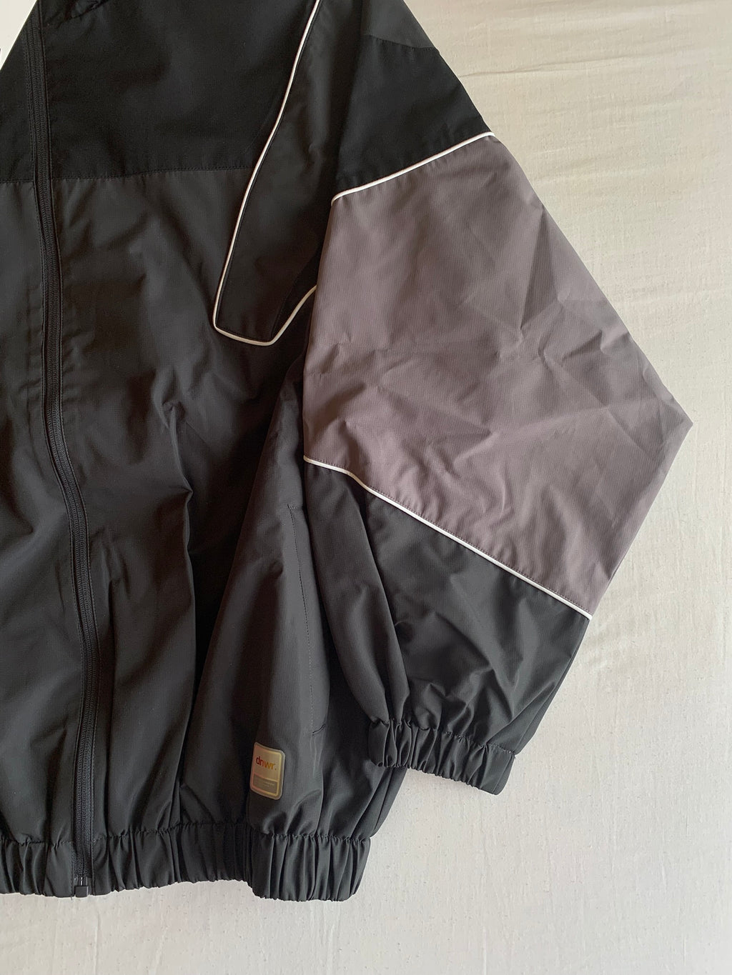 Track Jacket Zara Nylon Colorblock Gris y Malva