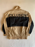 Track Jacket Collusion Camel y Marino