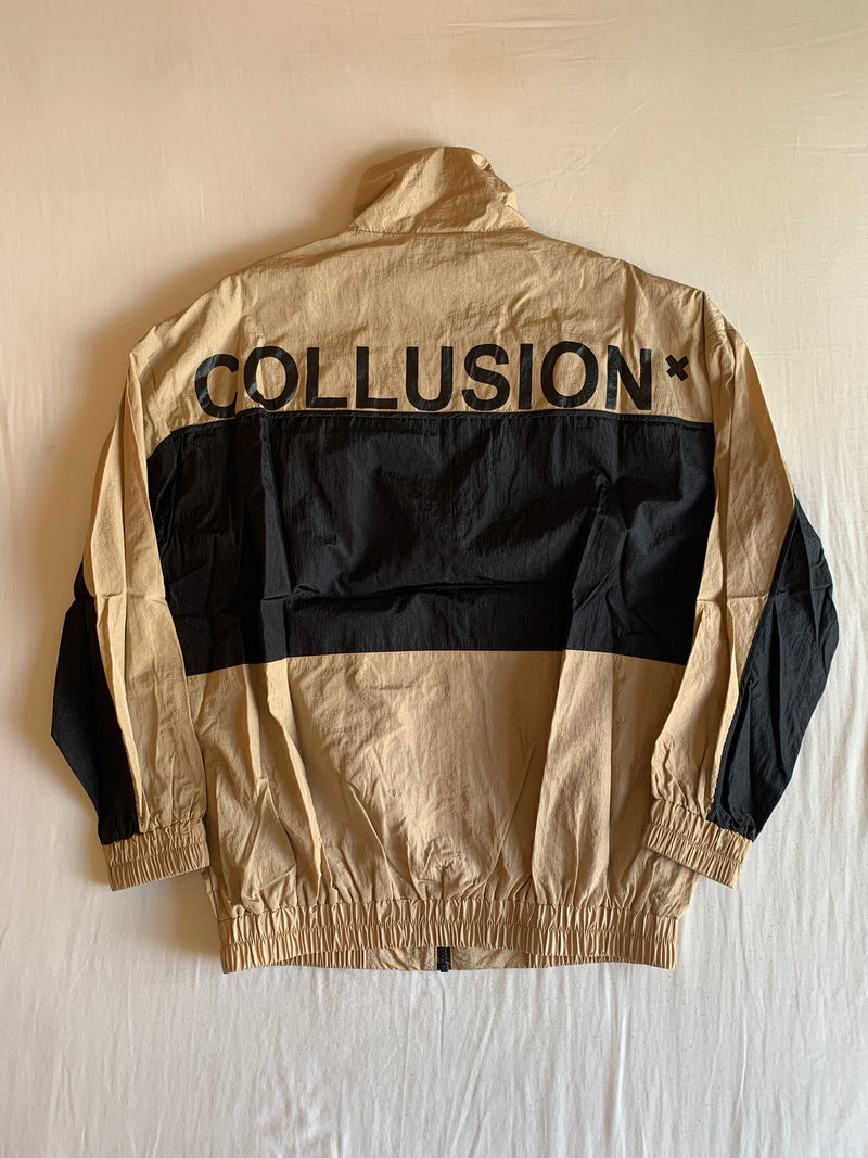 Track Jacket "Camel y Marino"