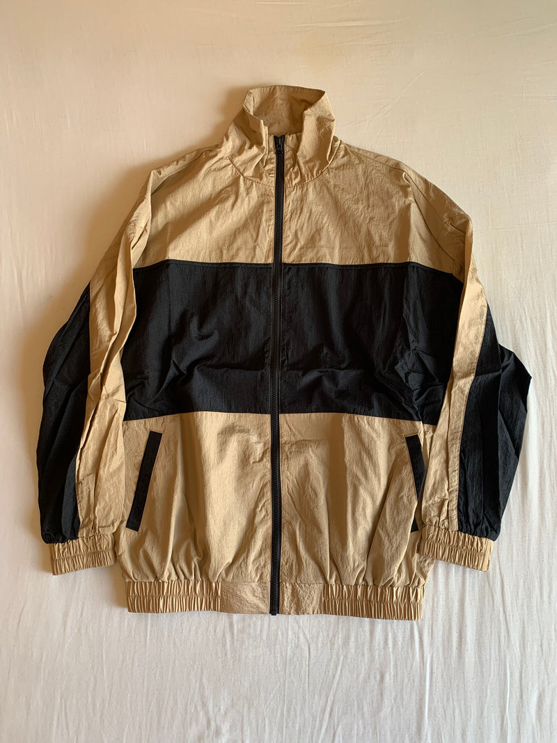Track Jacket "Camel y Marino"