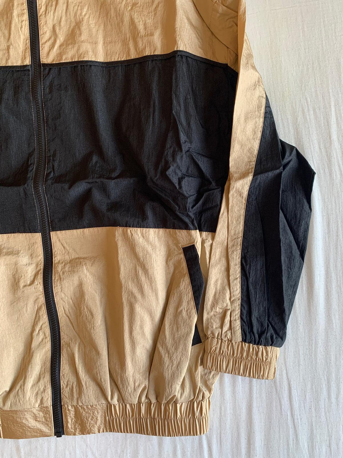 Track Jacket Collusion Camel y Marino