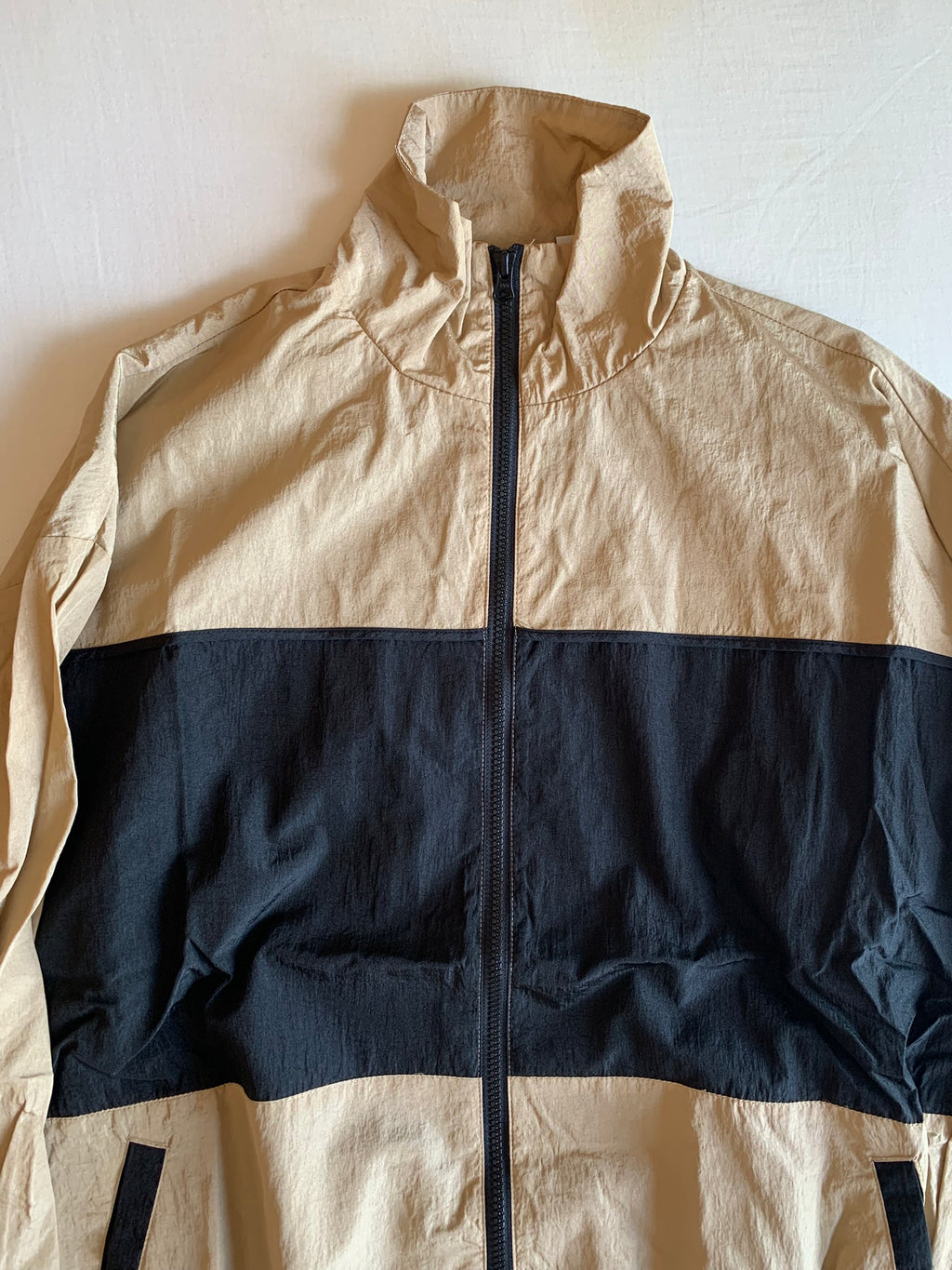 Track Jacket Collusion Camel y Marino
