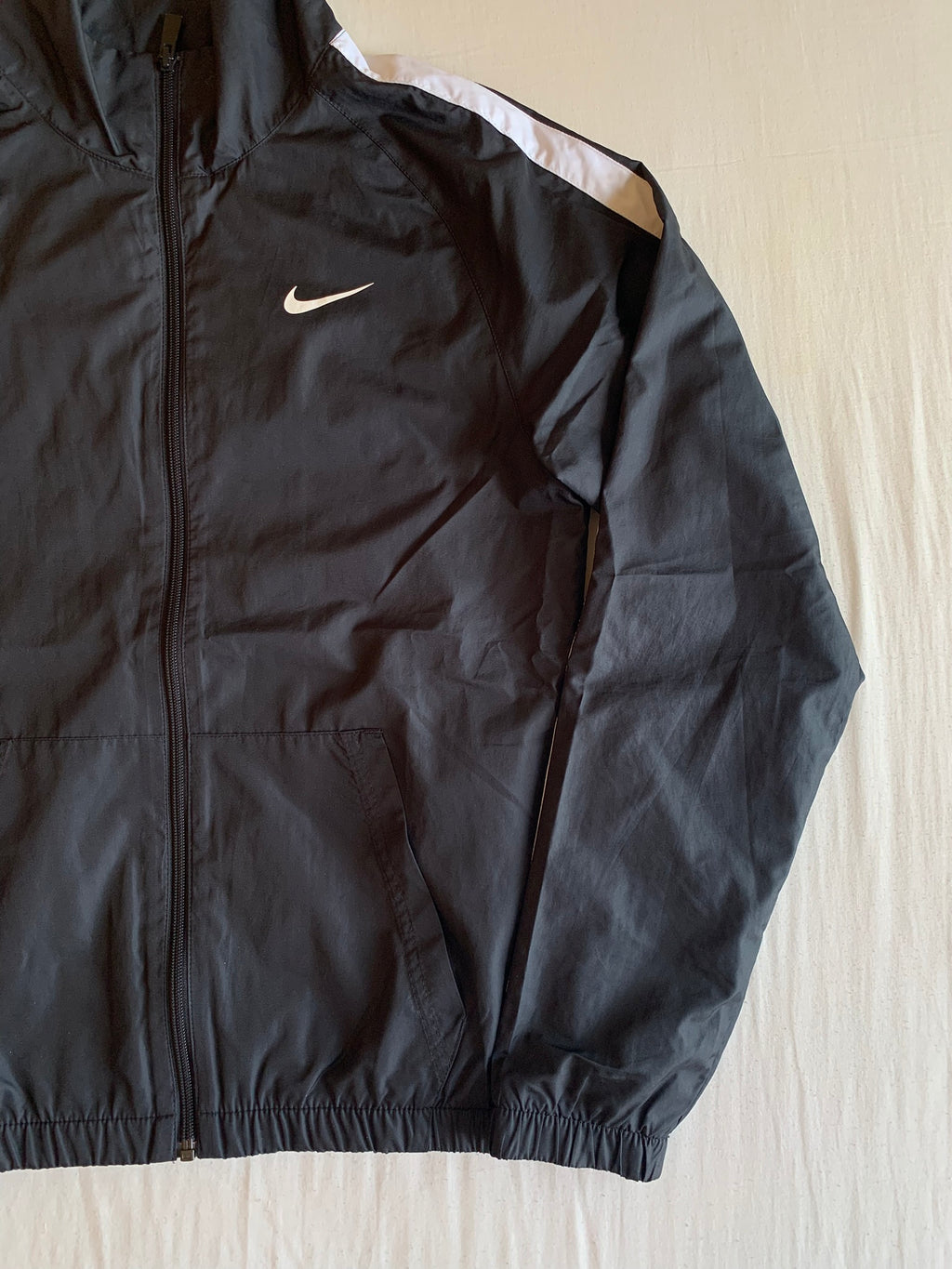Track Jacket Nike Nylon Negra