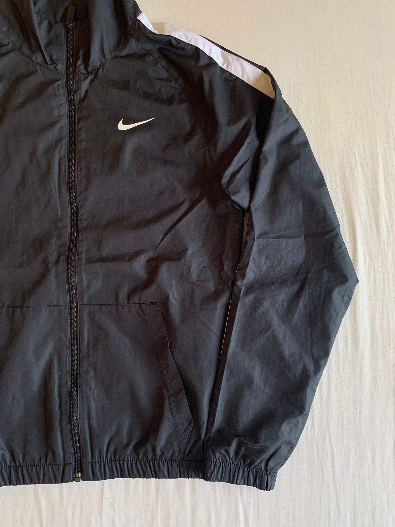 Track Jacket Nike Nylon Negra