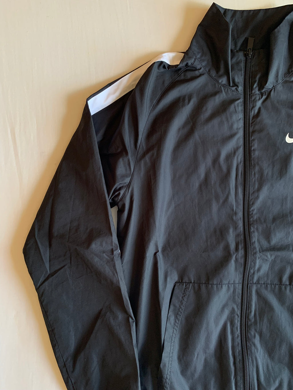 Track Jacket Nike Nylon Negra