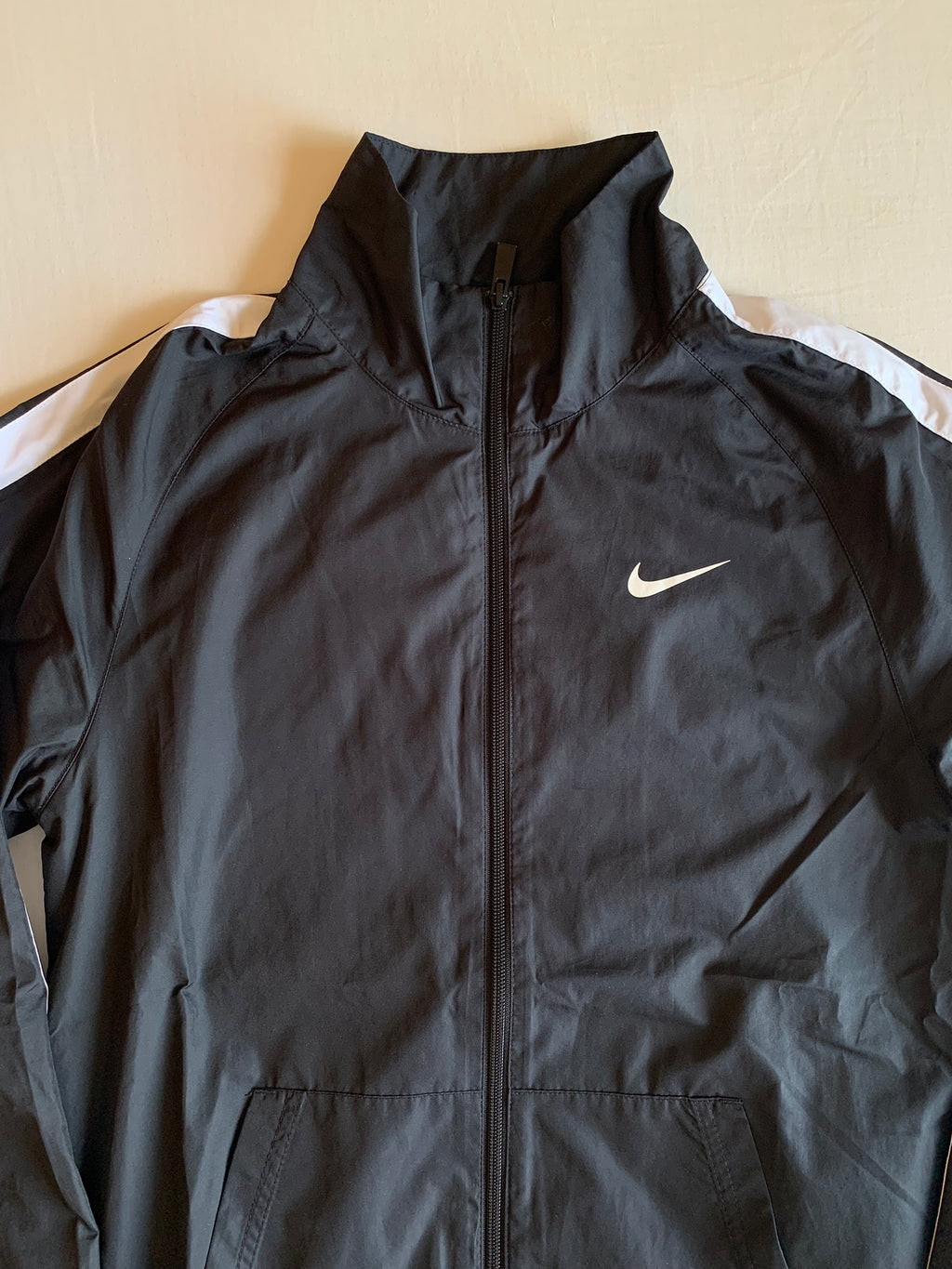 Track Jacket Nike Nylon Negra