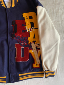 Chaqueta Varsity Bershka Ready Marino