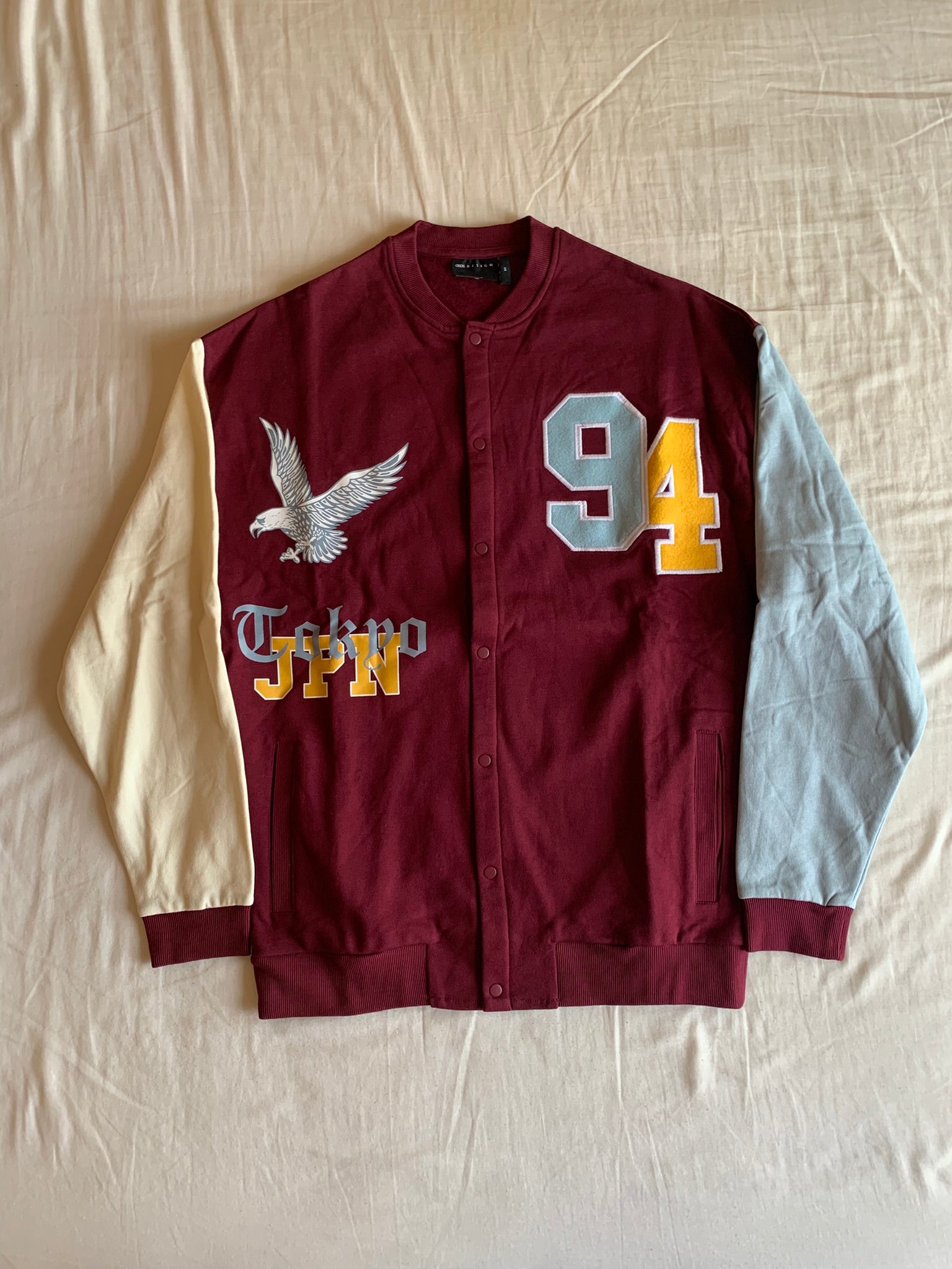 Chaqueta Varsity ASOS Tokyo JPN 94 Burdeos