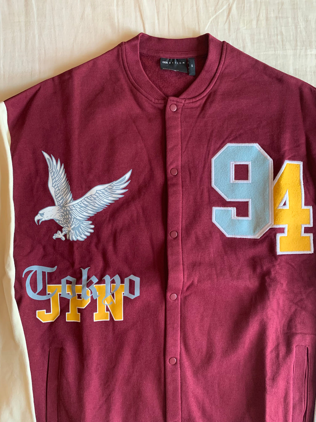Chaqueta Varsity ASOS Tokyo JPN 94 Burdeos