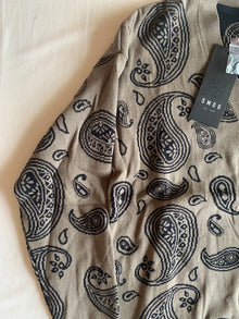 Cárdigan New Yorker Paisley Marrón y Negro