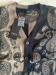Cárdigan New Yorker Paisley Marrón y Negro