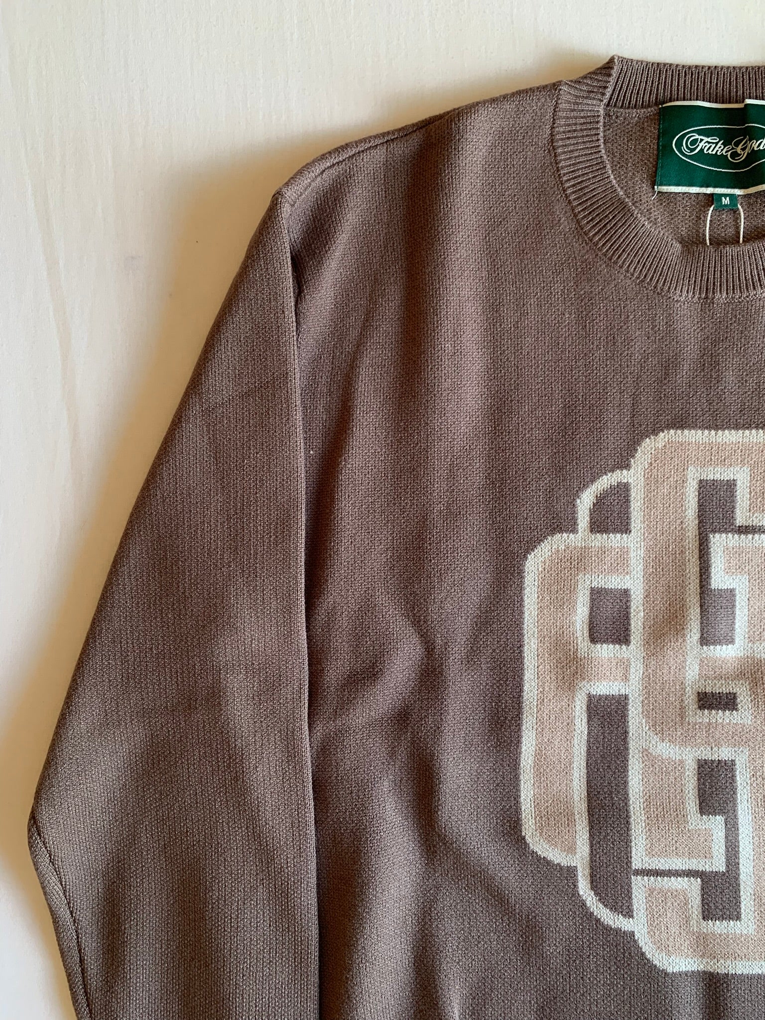 Jersey Fake Gods Monograma Marrón