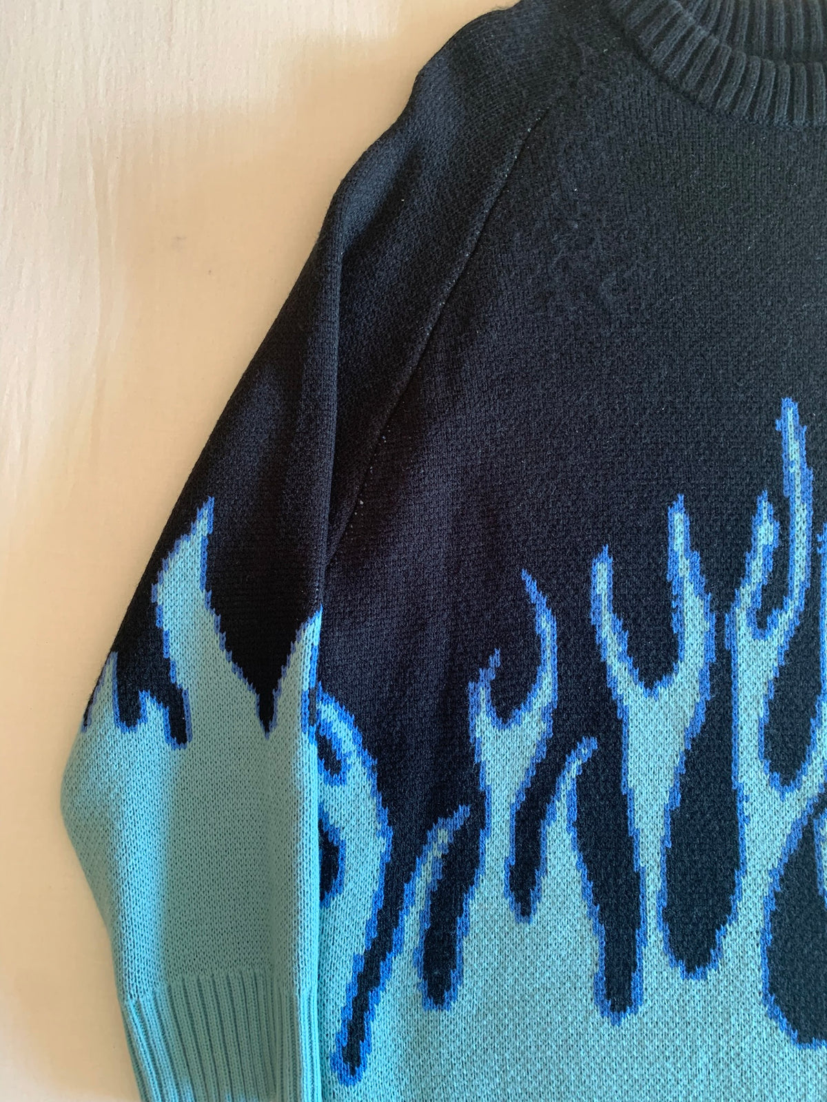 Jersey Tide Card Punto Llamas Azules