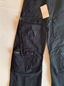 Pantalón Cargo Zara Negro Multibolsillo