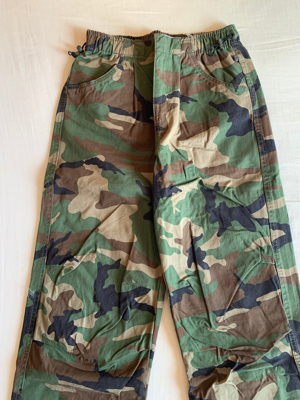 Pantalón Cargo Bershka Camuflaje Woodland