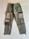 Pantalón Cargo Bershka Colorblock Verde