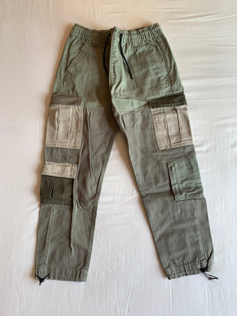 Pantalón Cargo Colorblock "Verde"