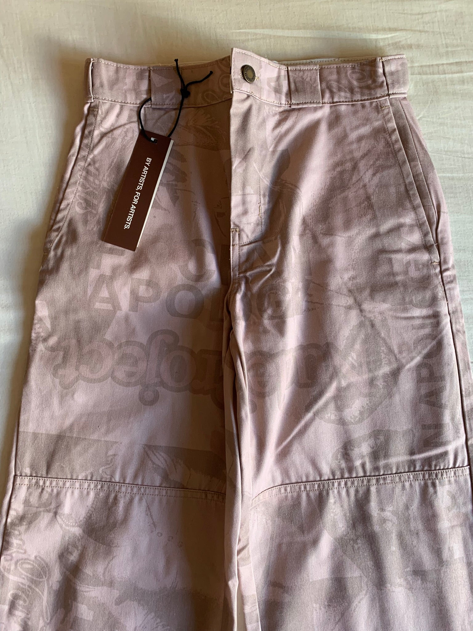 Pantalón Carpenter Nude Project Monograma Rosa