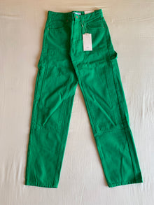 Pantalón Carpenter Bershka Denim Verde 90s
