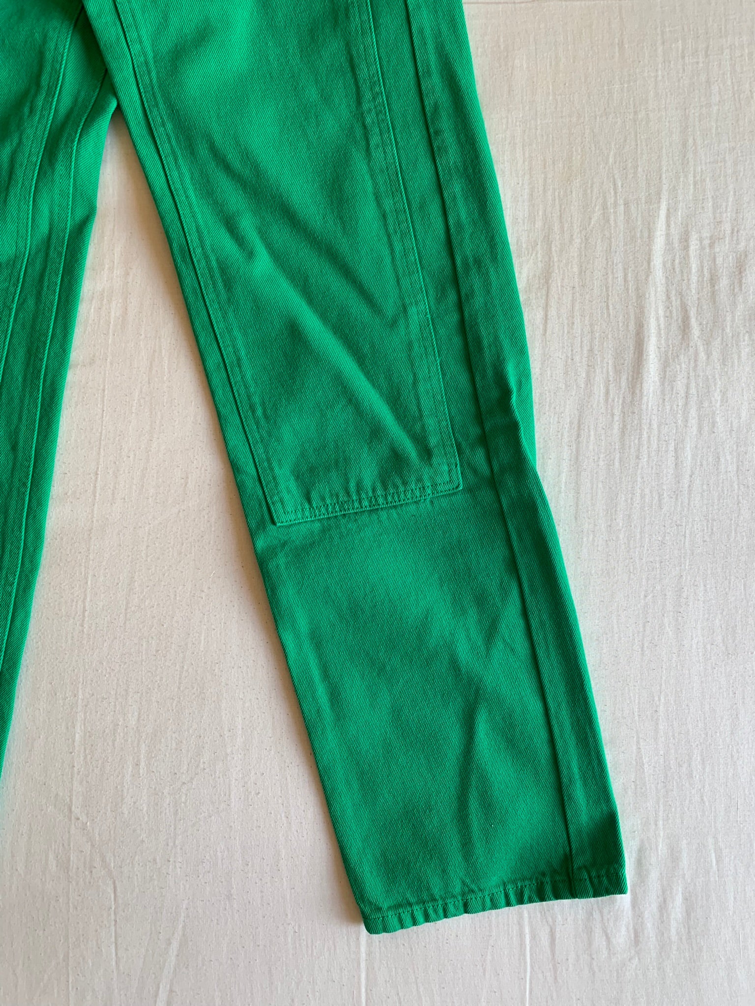 Pantalón Carpenter Bershka Denim Verde 90s