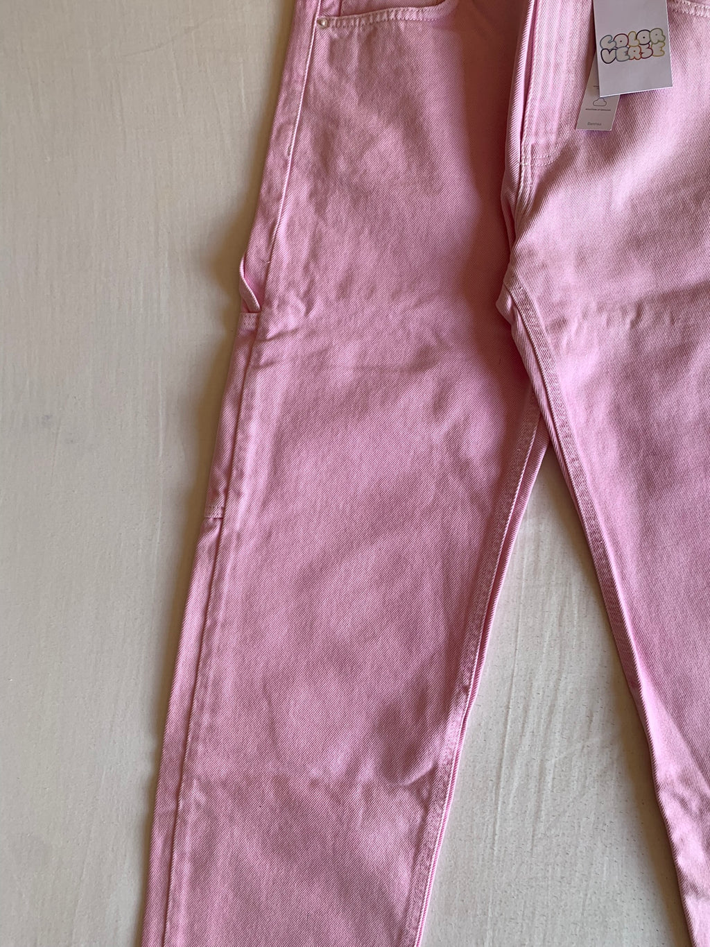 Pantalón Carpenter Bershka 90s Wide Leg Rosa