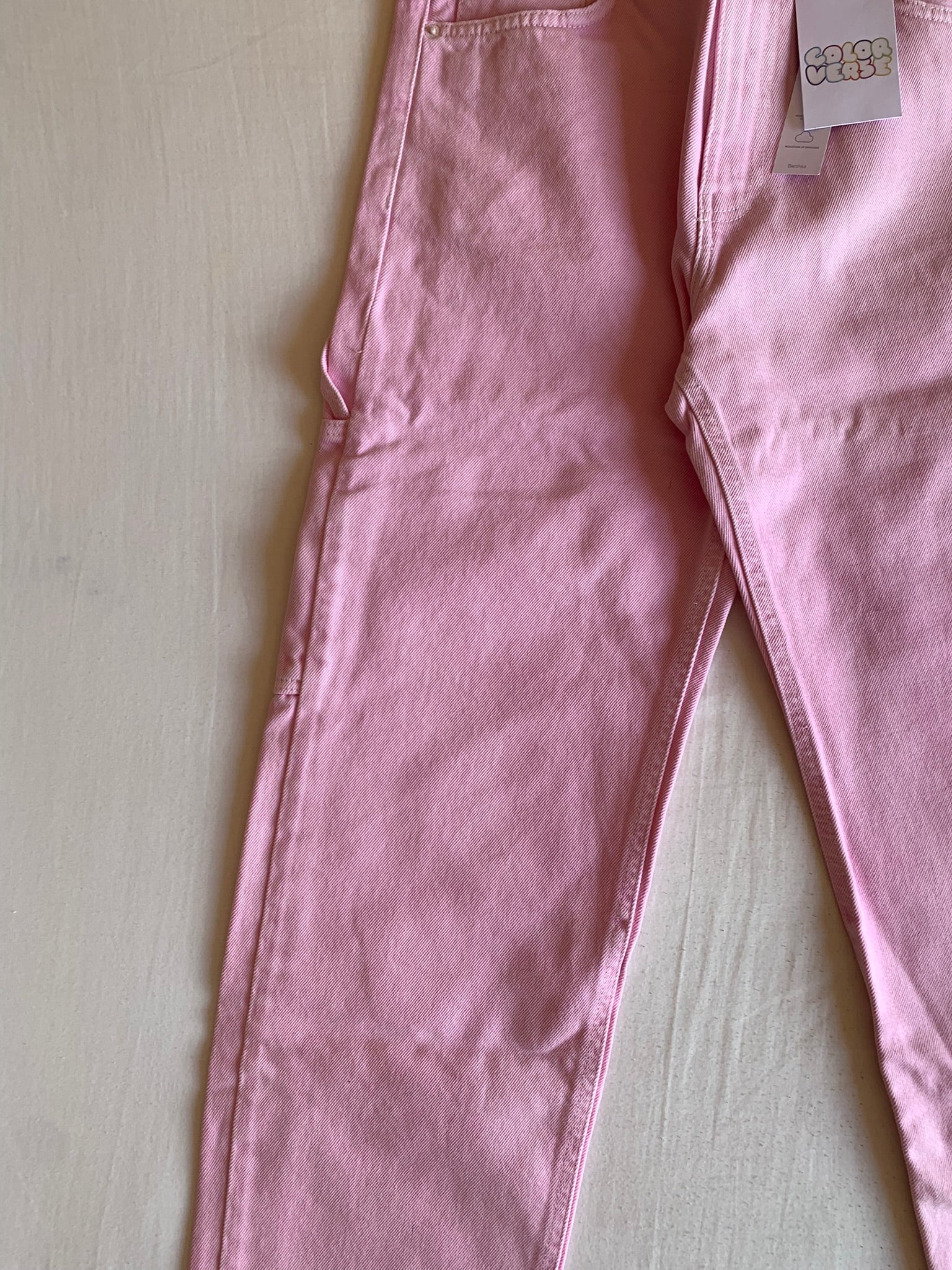 Pantalón Carpenter Bershka 90s Wide Leg Rosa