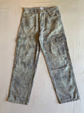 Pantalón Carpenter Bershka Denim Gris Baggy
