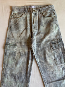 Pantalón Carpenter Bershka Denim Gris Baggy