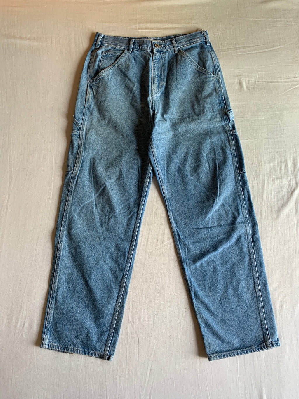 Pantalón Carpenter Zara Denim Azul Claro