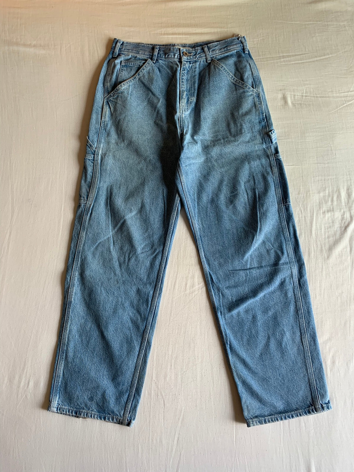 Pantalón Carpenter Zara Denim Azul Claro